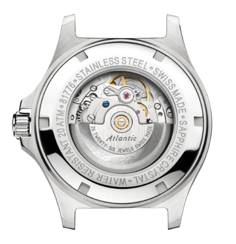 Atlantic Mariner Wave Automatic – Edelstahl / Schwarz (42 mm) - NEUHEIT