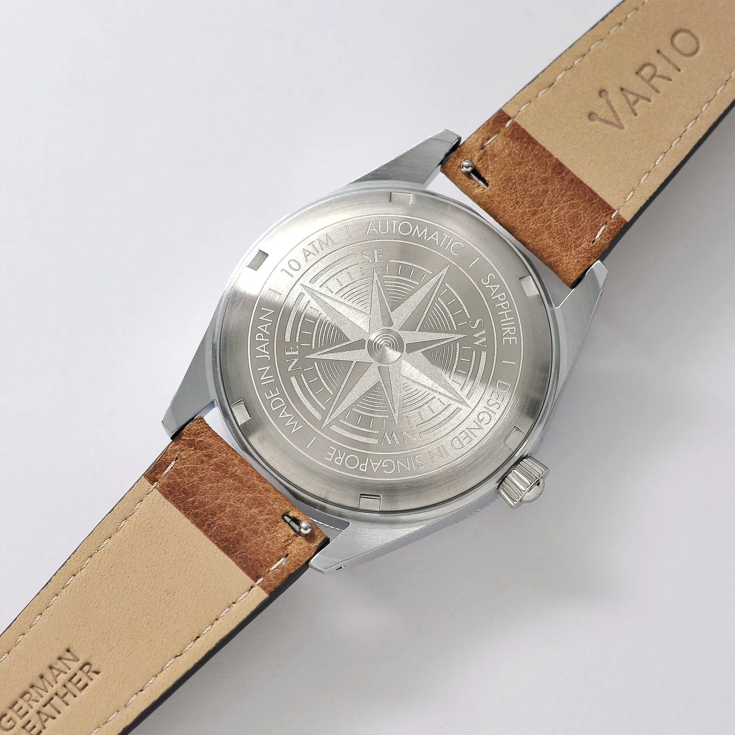 Vario NAVI Single Hand Sand Beige Small Seconds Compass 38 mm