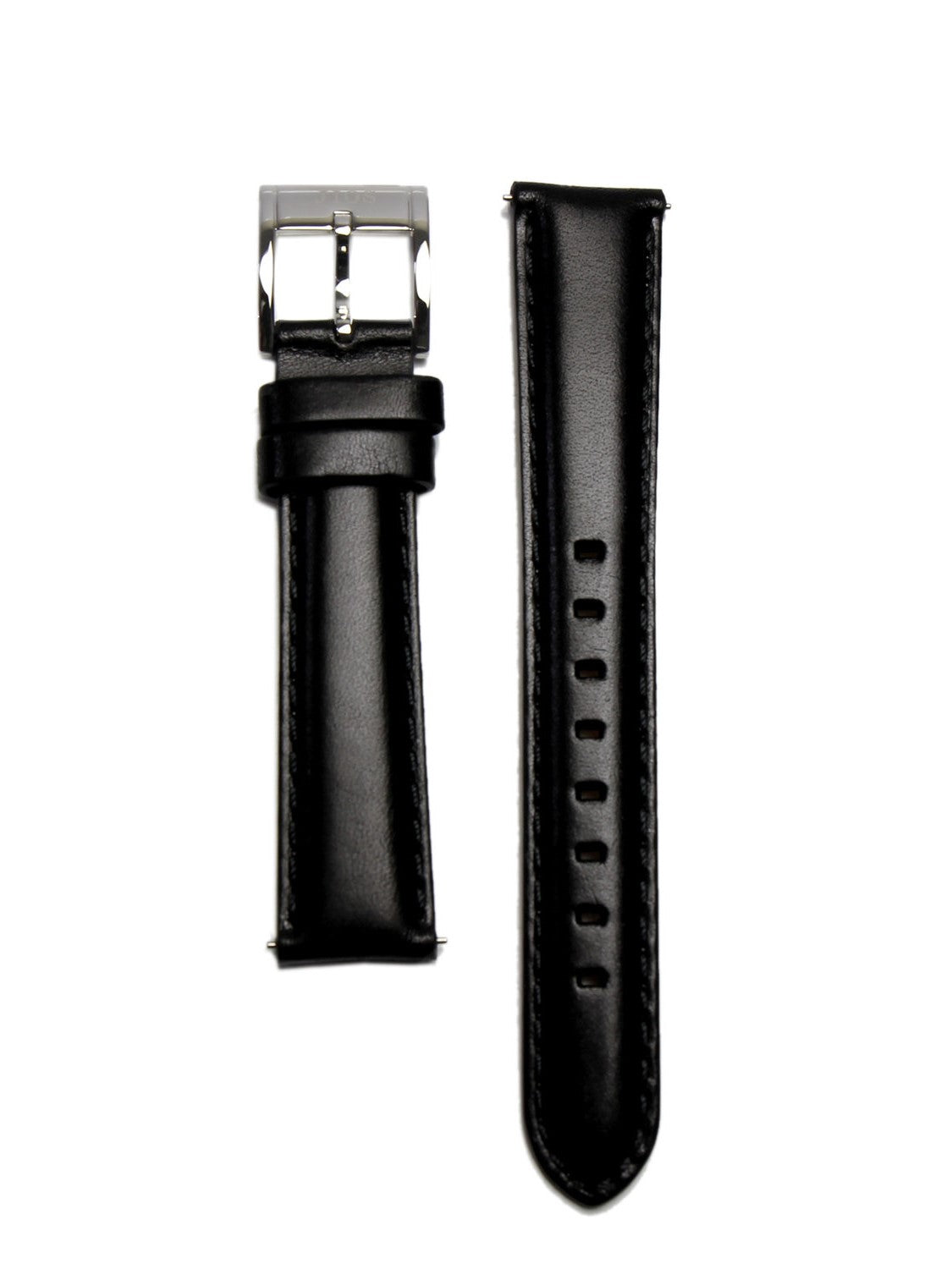 JIOS leather strap (18 mm) – oiled, black premium cowhide, made in Japan, quick-change system
