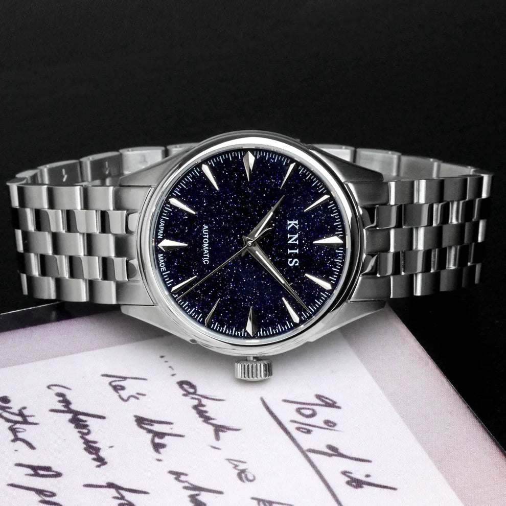 KNIS Automatic Aventurine Silver Dial 38 mm