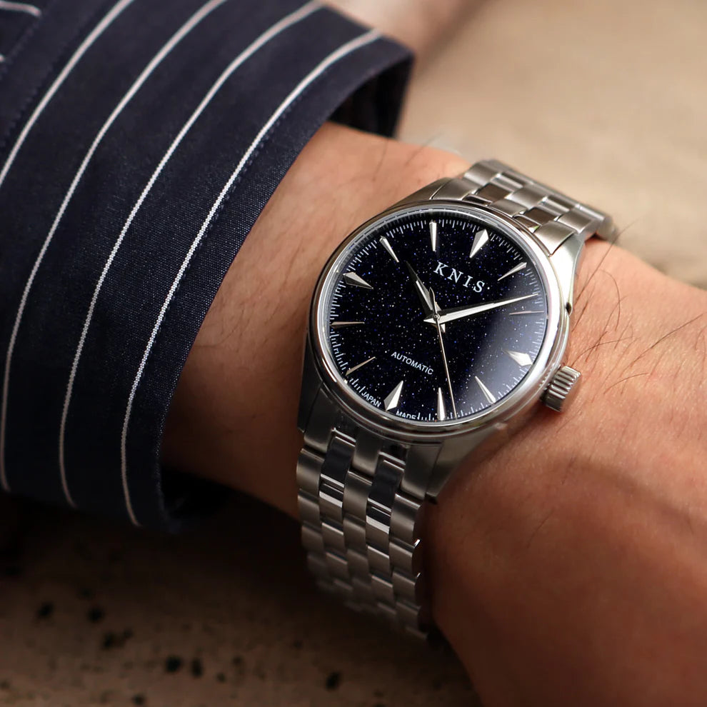 KNIS Automatic Aventurine Silver Dial 38 mm
