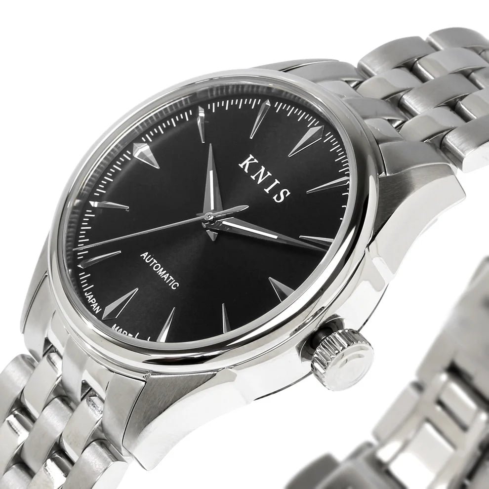 KNIS Automatic Sunray Dial Black 38 mm