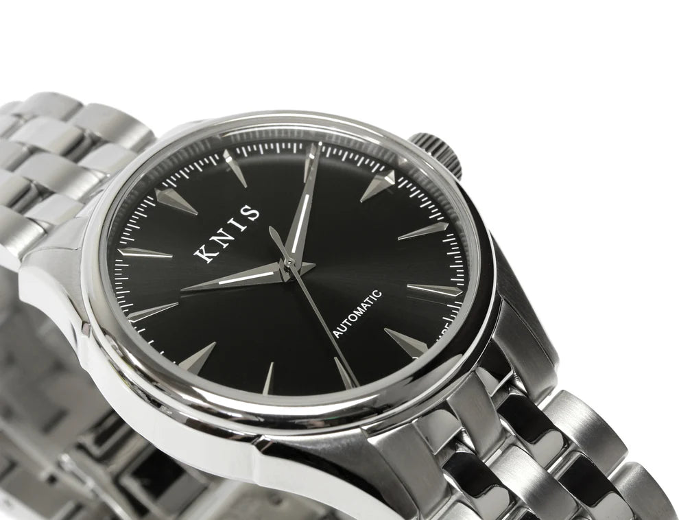 KNIS Automatic Sunray Dial Black 38 mm