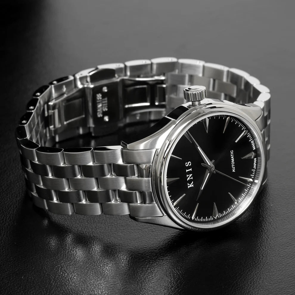 KNIS Automatic Sunray Dial Black 38 mm