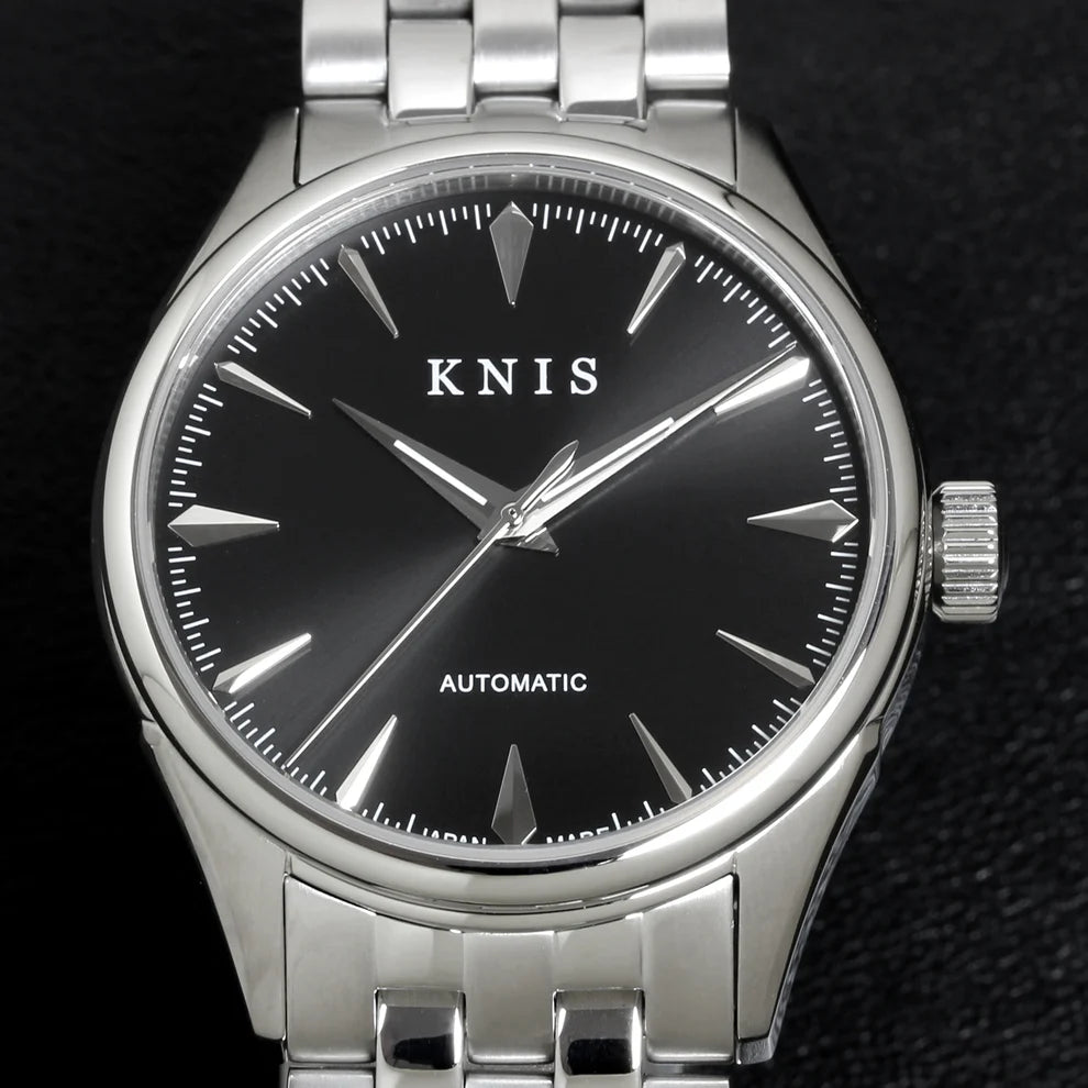 KNIS Automatic Sunray Dial Black 38 mm
