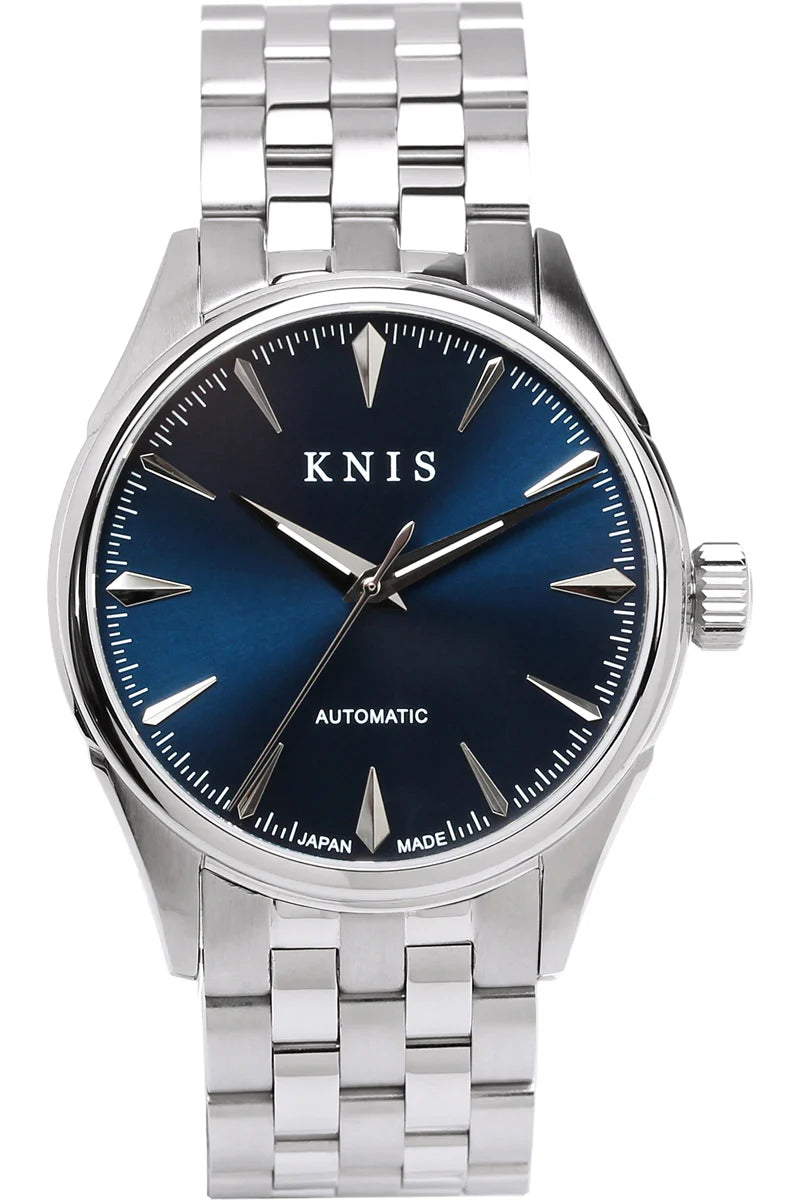 KNIS Automatic Sunray Dial Deep Blue 38 mm