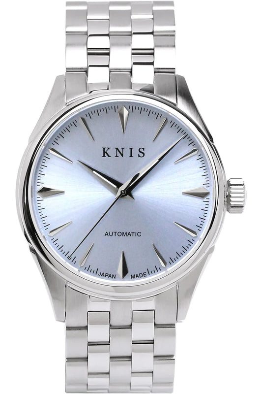 KNIS Automatic Sunray Dial Ice Blue 38 mm