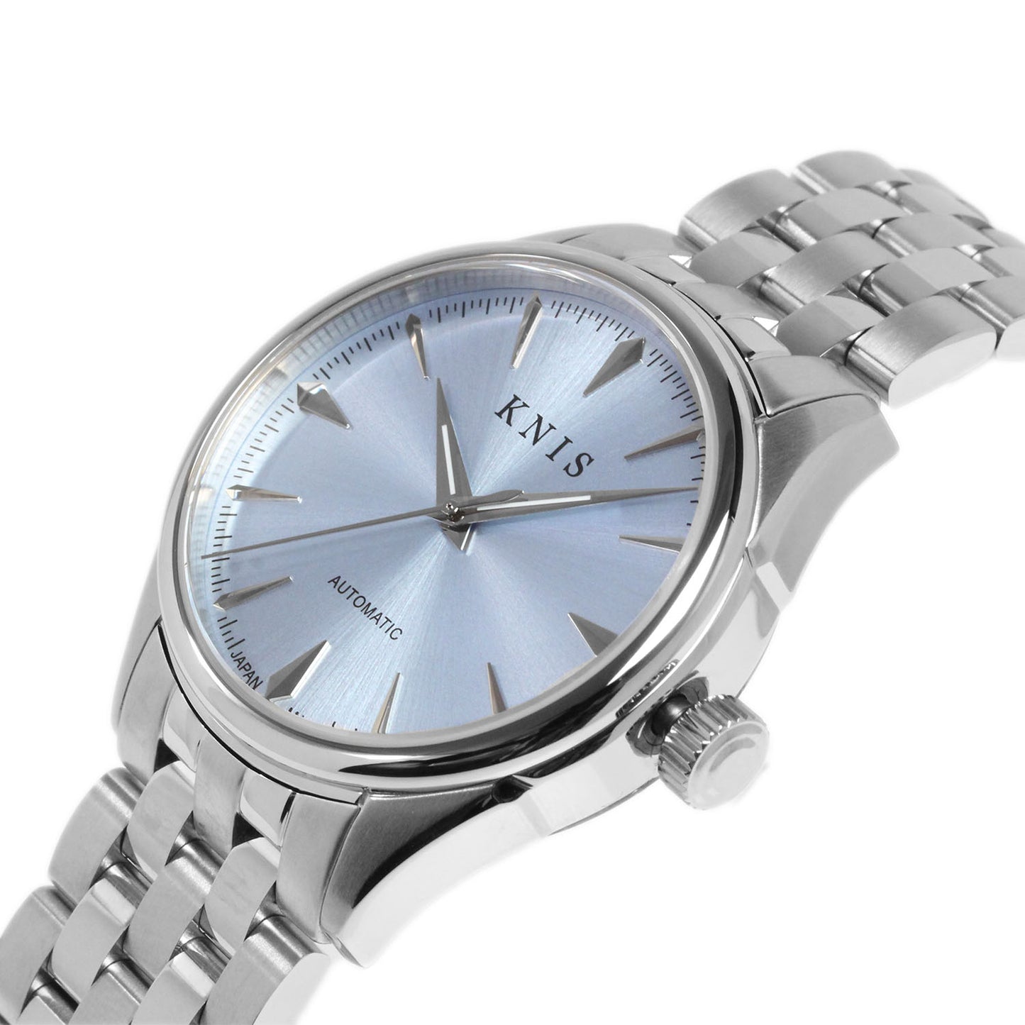 KNIS Automatic Sunray Dial Ice Blue 38 mm