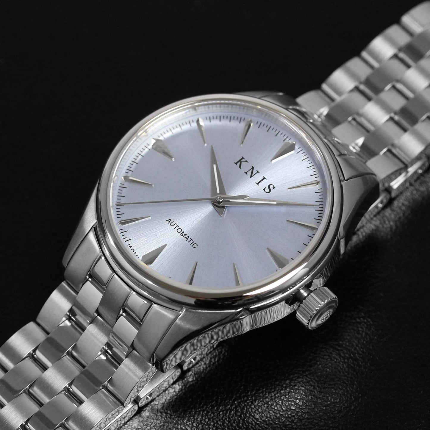 KNIS Automatic Sunray Dial Ice Blue 38 mm
