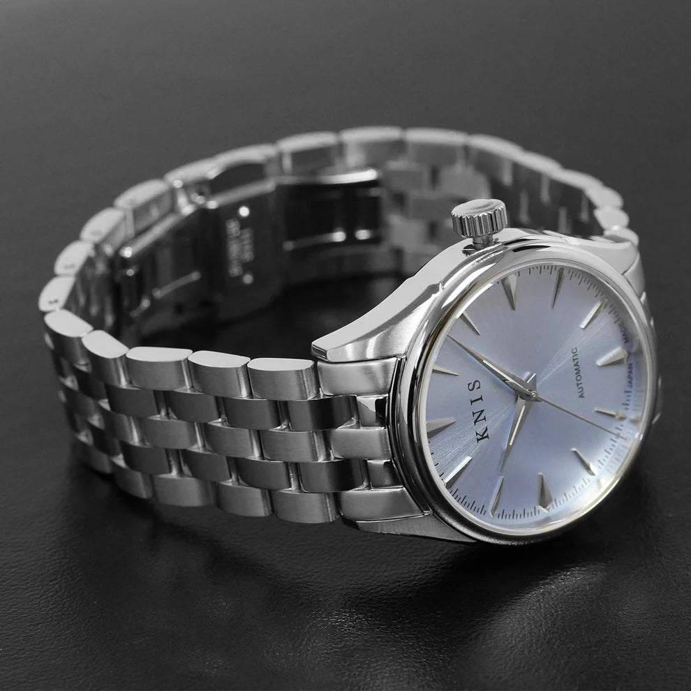 KNIS Automatic Sunray Dial Ice Blue 38 mm
