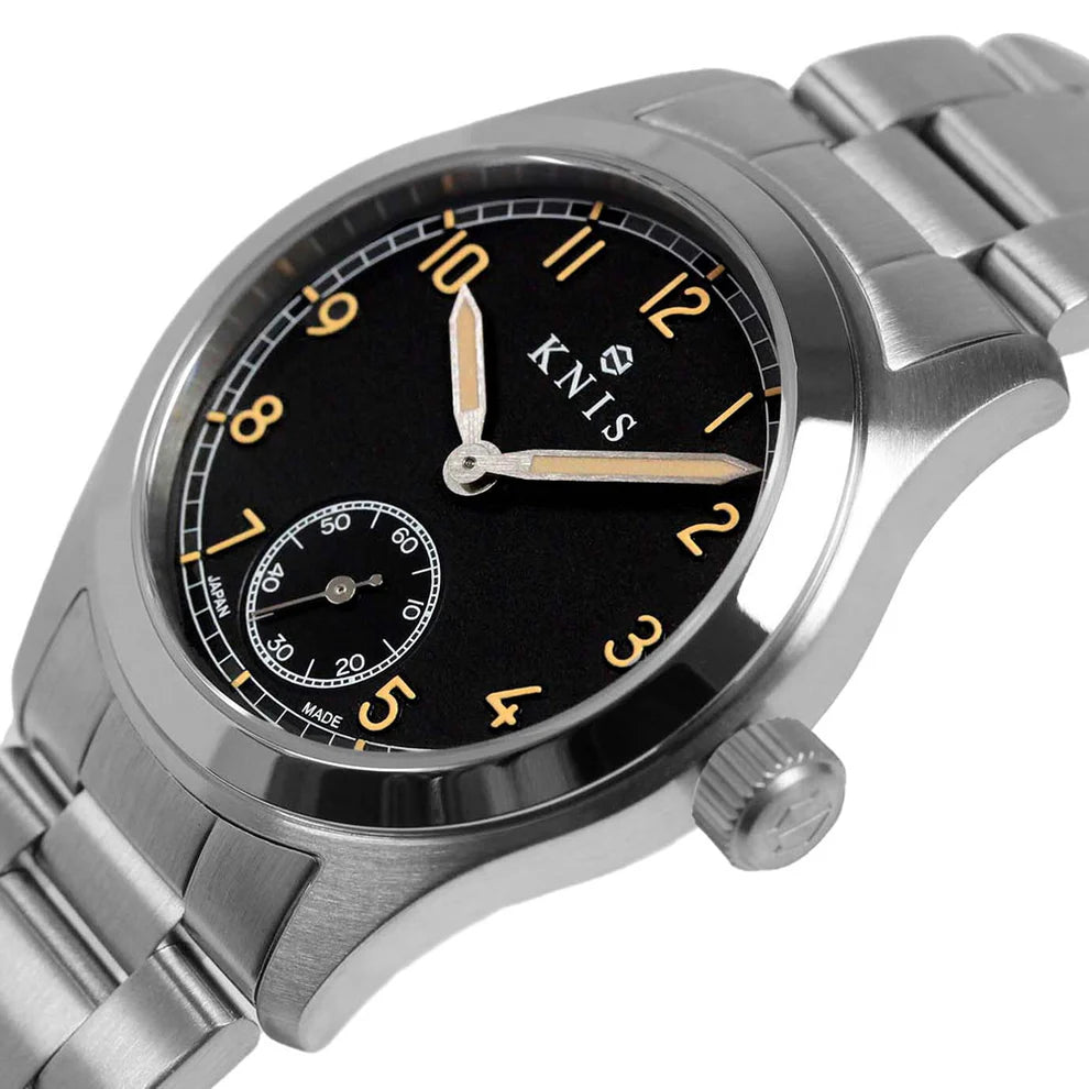 KNIS Retro Military Black Dial 38mm