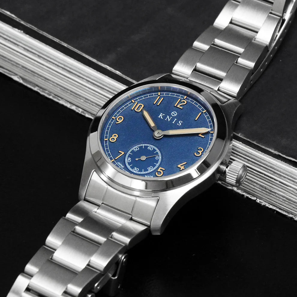 KNIS Retro Military Blue Dial 38mm