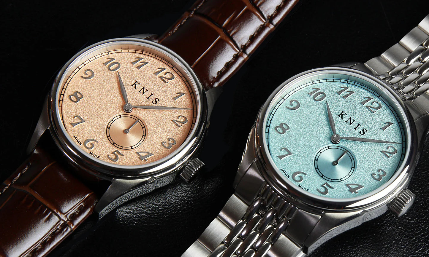 KNIS Automatik KODOU Small Seconds mit Lachsrosa Zifferblatt 38 mm