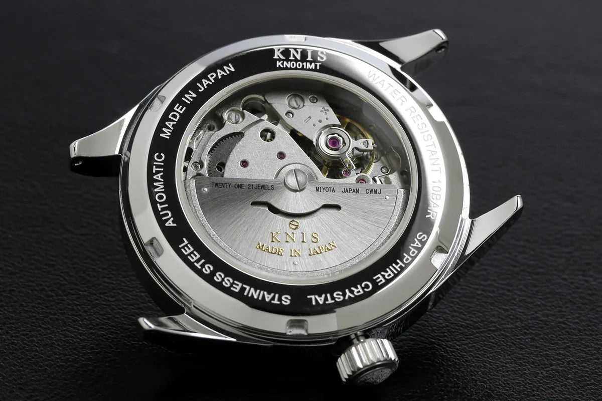 KNIS Automatic Retro Modern Super Luminova Black Modern 38 mm
