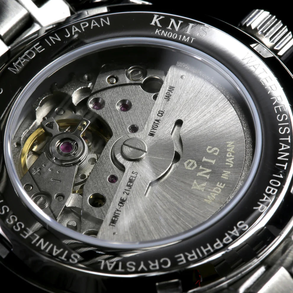 KNIS Automatic Retro Modern Super Luminova Blue 38 mm