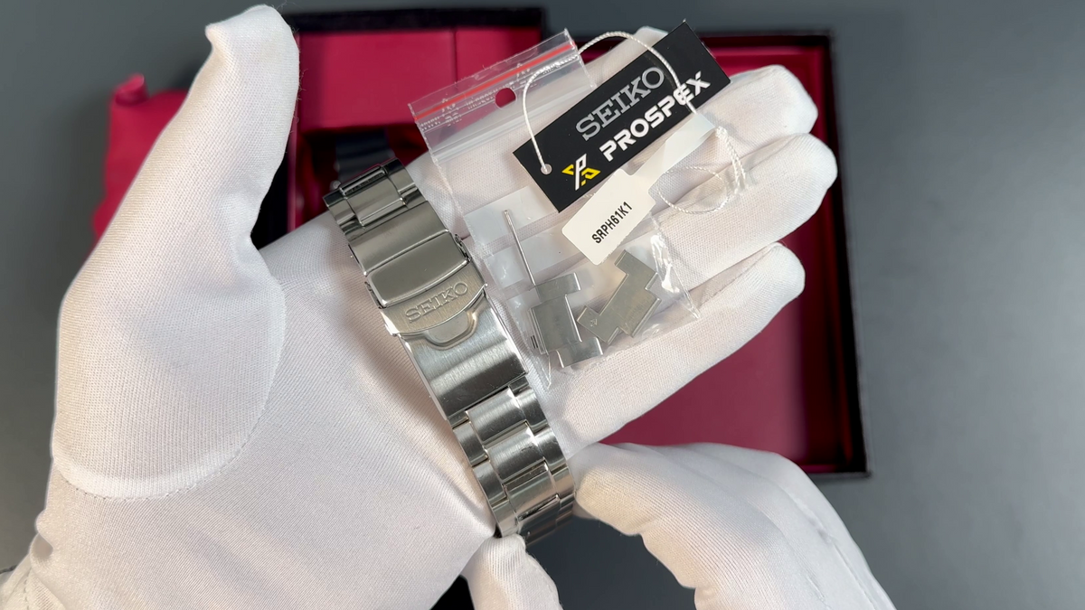 Seiko Prospex King Samurai Shu-iro SRPH61K1 – Ersatzglieder und Prospex-Anhänger