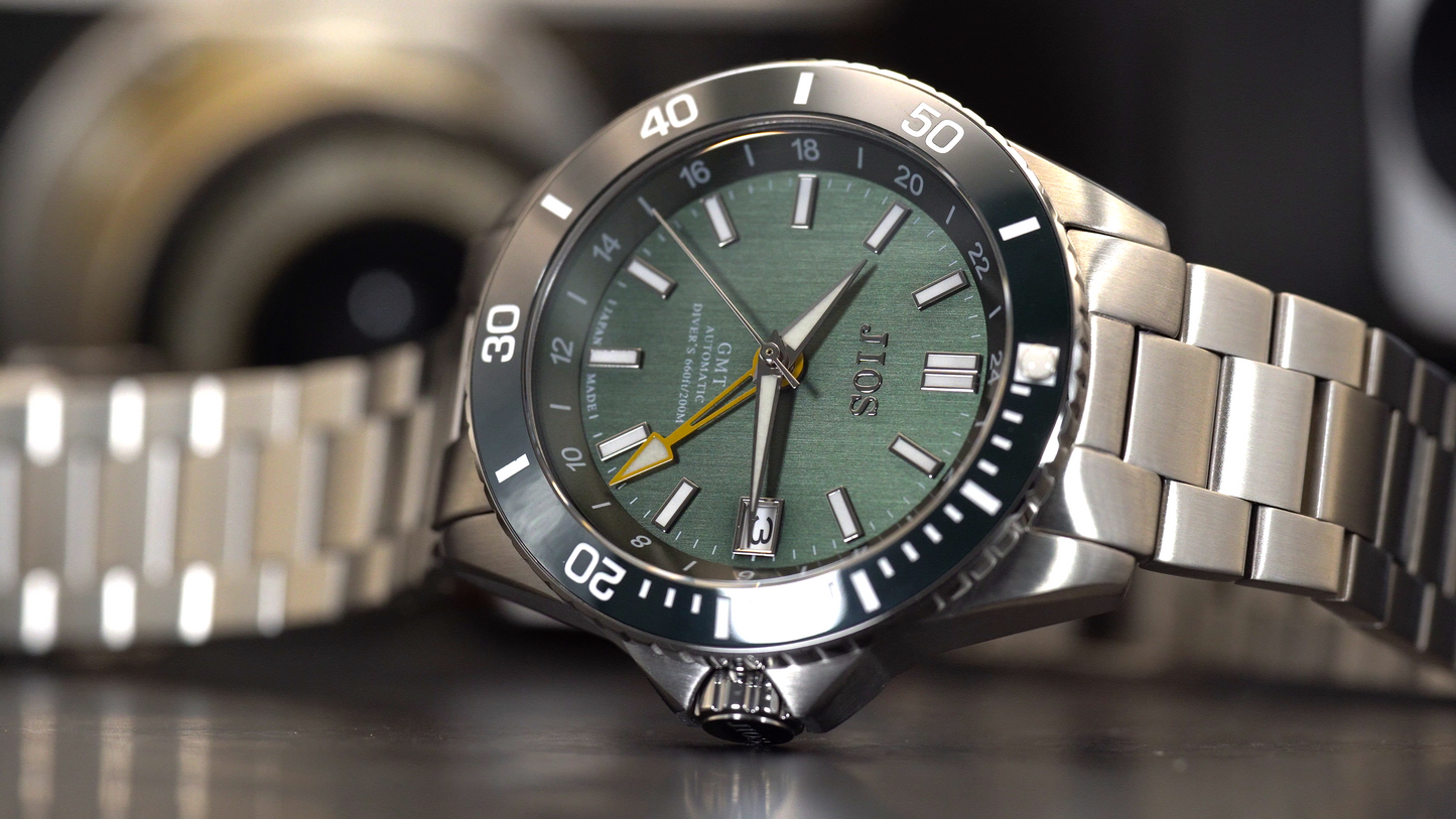 JIOS GMT Diver's 104 Green