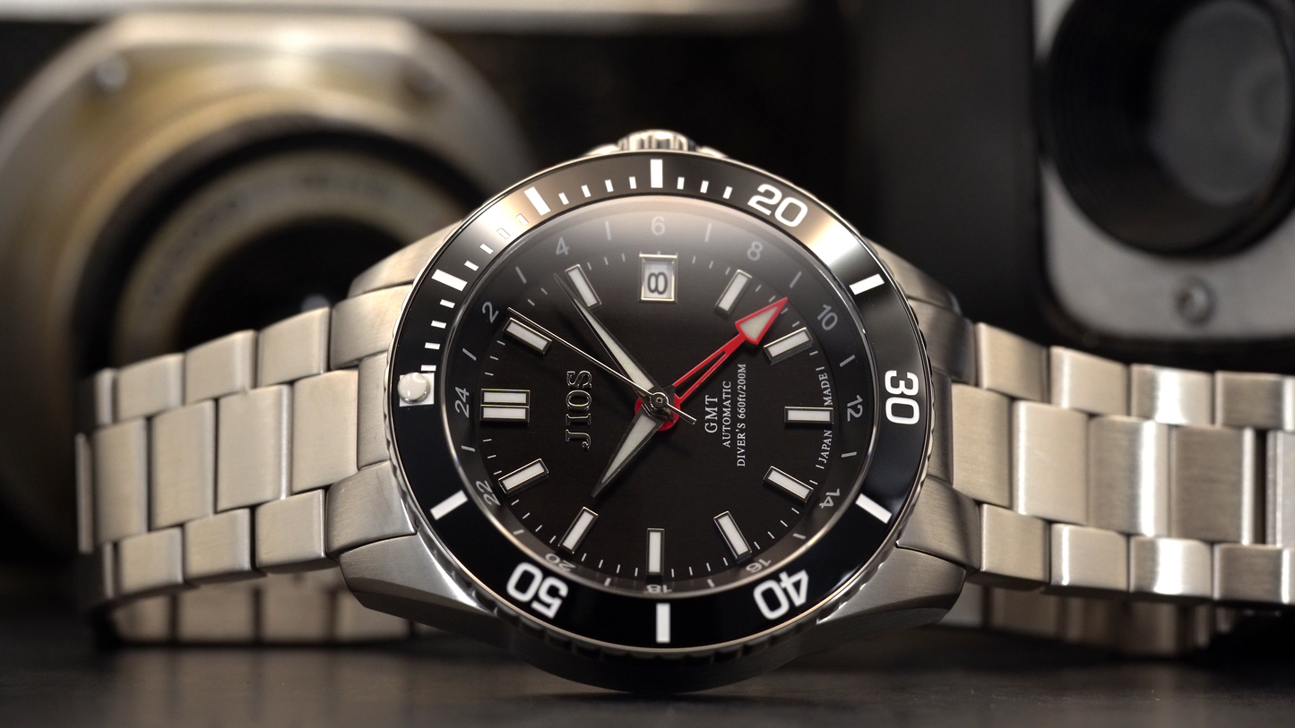 JIOS GMT Diver's 104 black