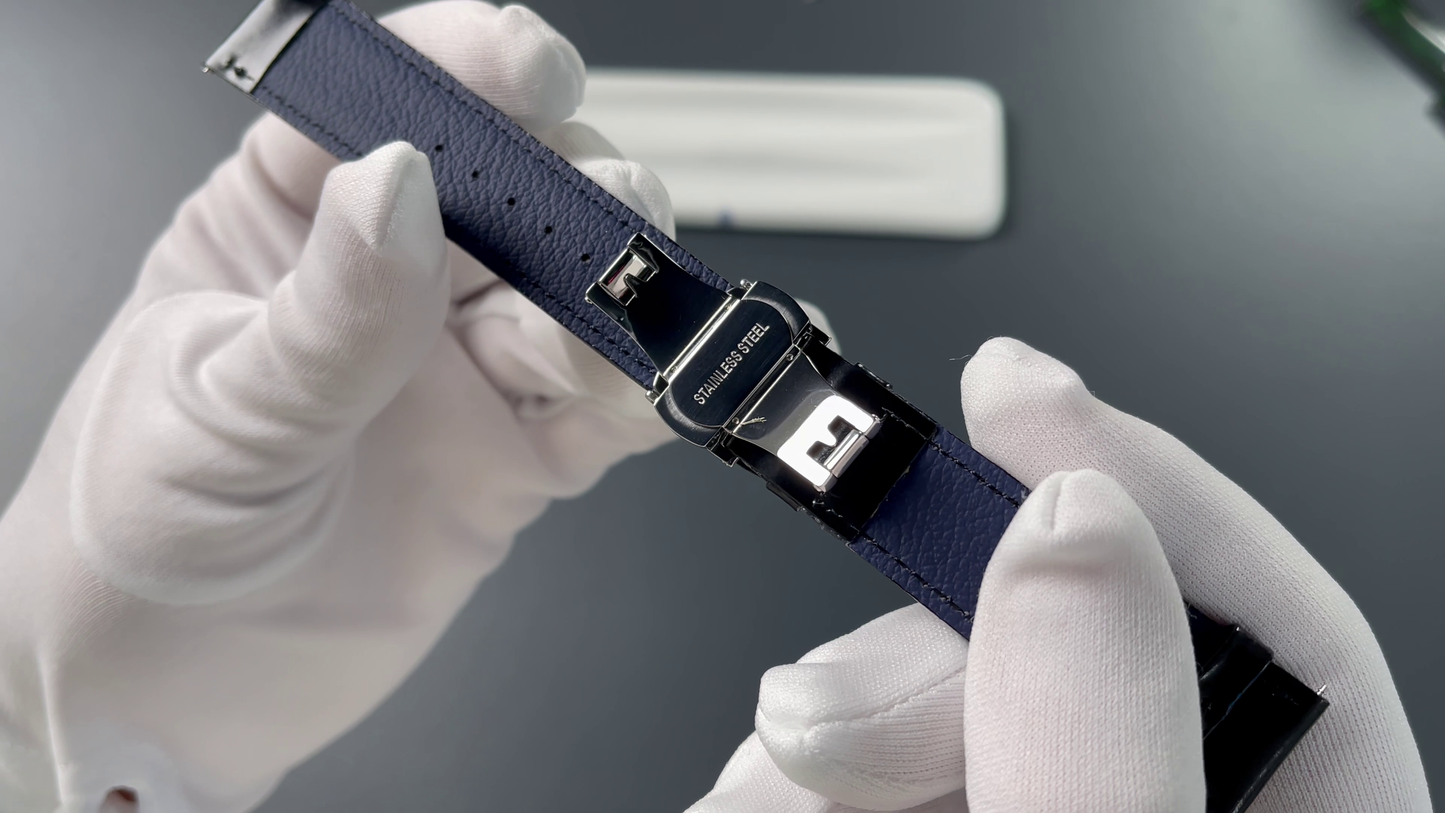 Pusher Buckle – High-quality double folding clasp, suitable for Azusa leather strap