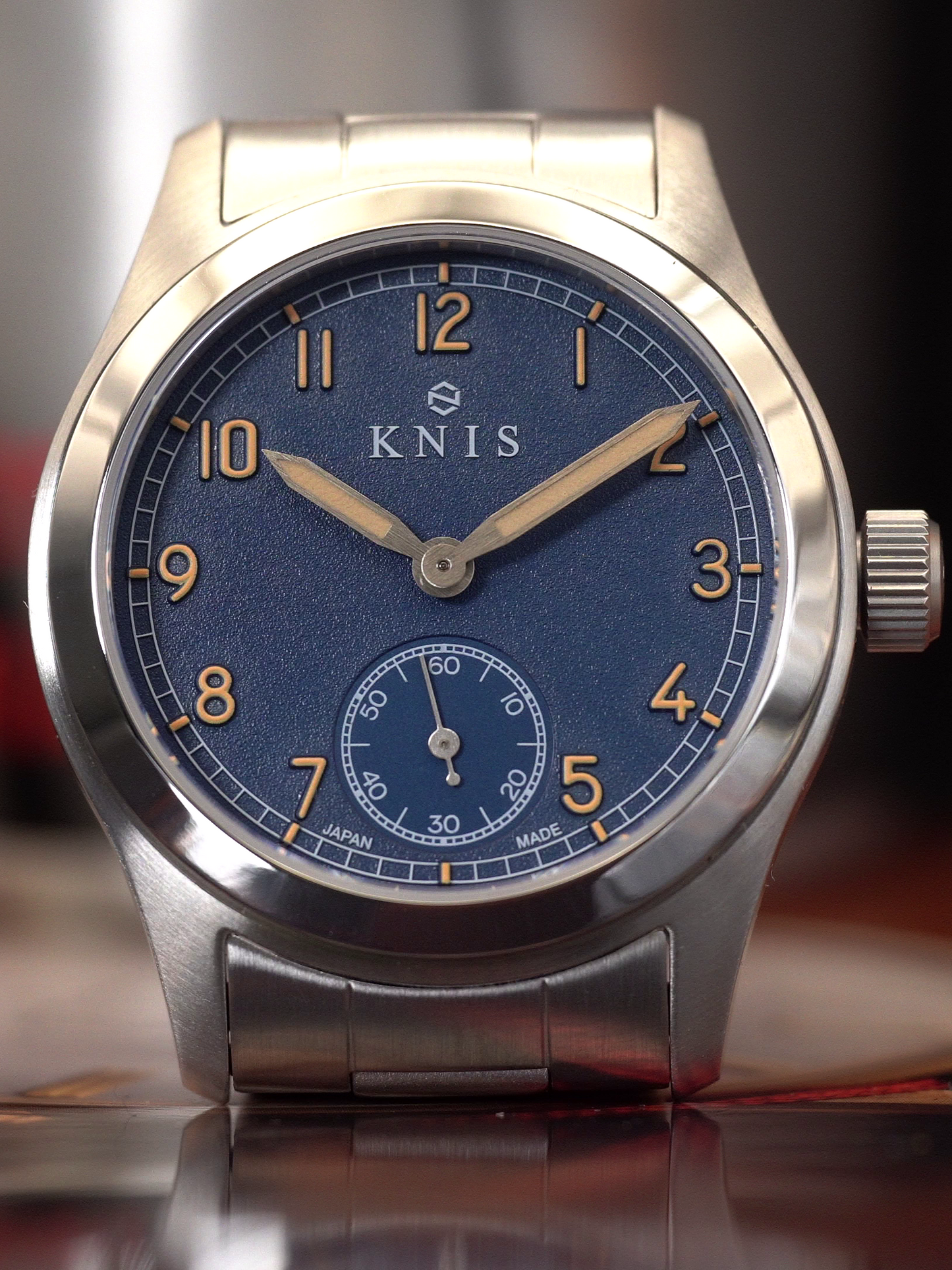 KNIS Retro Military Blue Dial 38mm