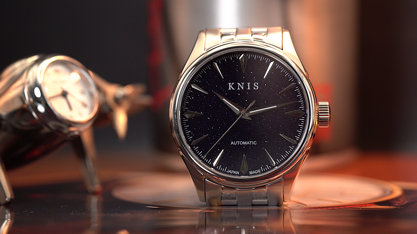 KNIS Automatic Aventurine Silver Dial 38 mm