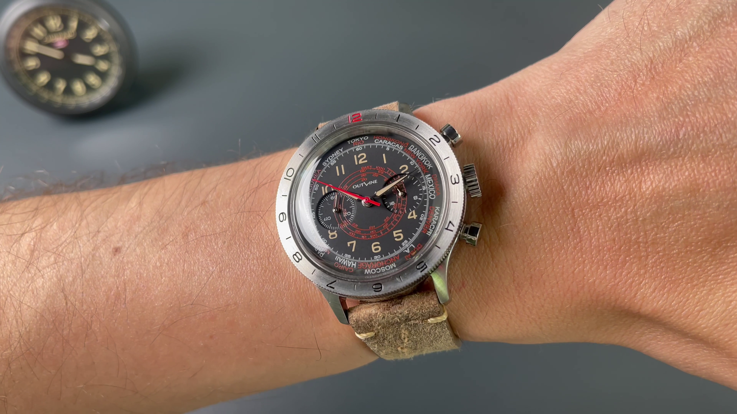 Outline Pilot Chrono 20th Limited (Snail) Cal. SEIKO VK64 - 42mm