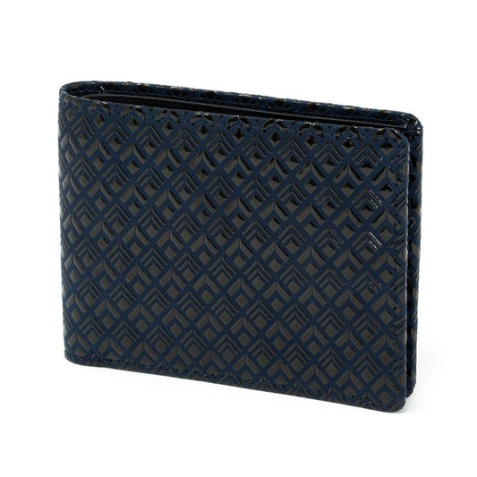 INDEN Men’s Folded Wallet „Diamond Frame“ – BK x NV
