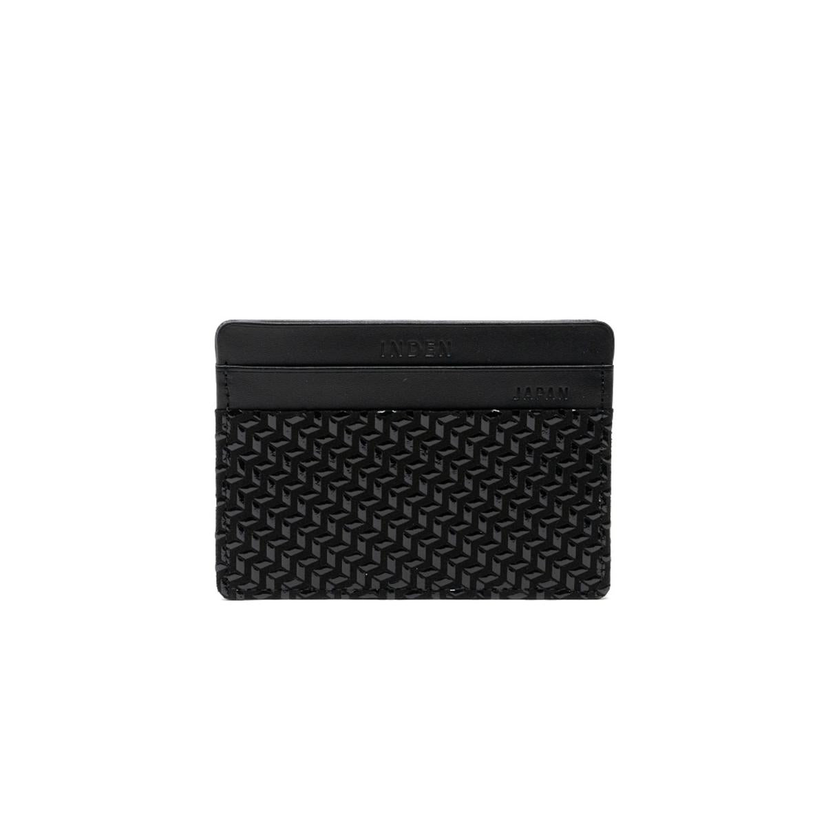 INDEN Card Case „Chevron-S“ – BK x BK
