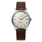 KUOE ROYAL SMITH 90-006 Large Silver Case Ivory Dial - 39 mm