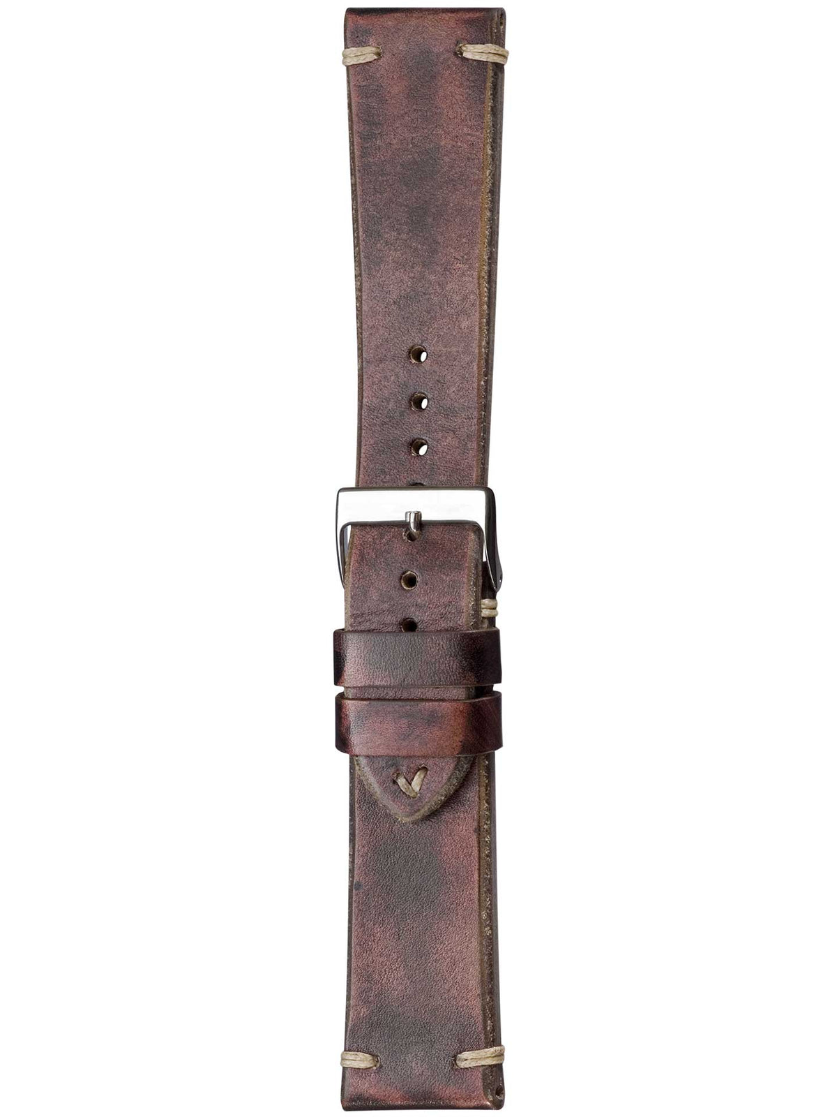 Herzog Vintage-Passion Lederarmband Burgund