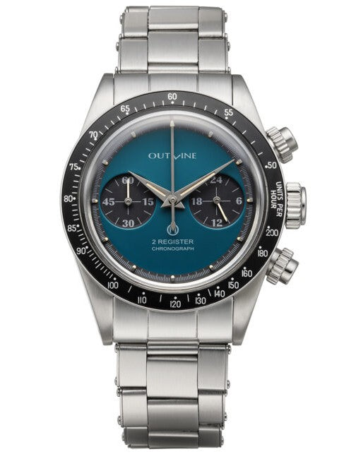 Outline 2 Register Chrono Series I „Petrol“ – (37,8 mm, limitiert auf 100 Stück)
