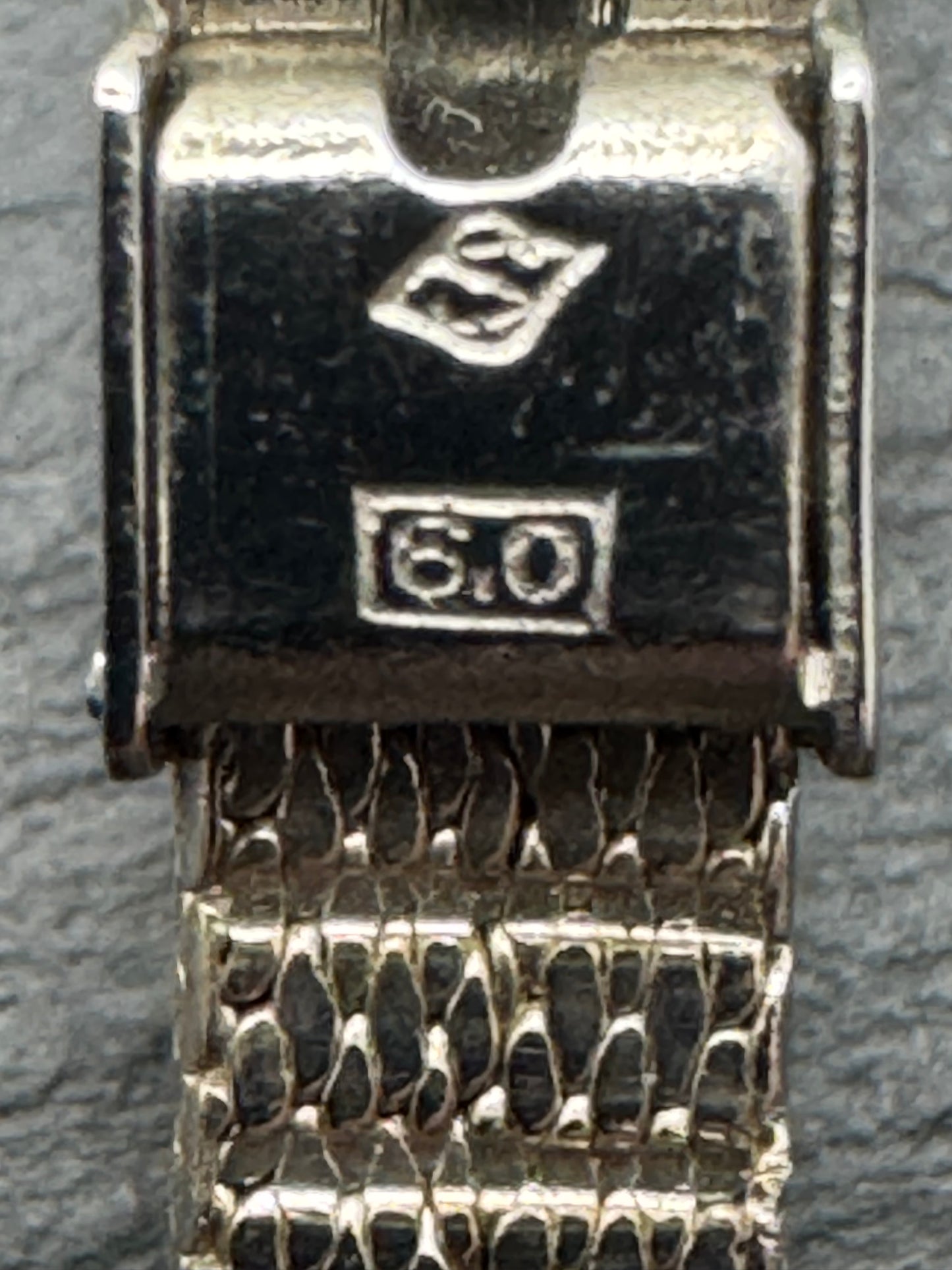 SEIKO WGP – Vintage NOS Mesh/Milanese Bracelet, 6 mm, White Gold Look, with Original Tags (Japan)
