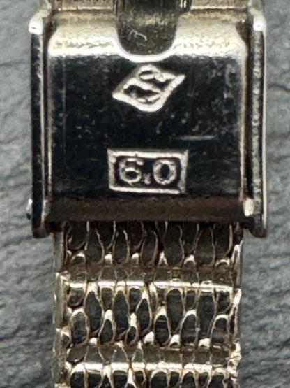 SEIKO WGP – Vintage NOS Mesh/Milanese Bracelet, 6 mm, White Gold Look, with Original Tags (Japan)