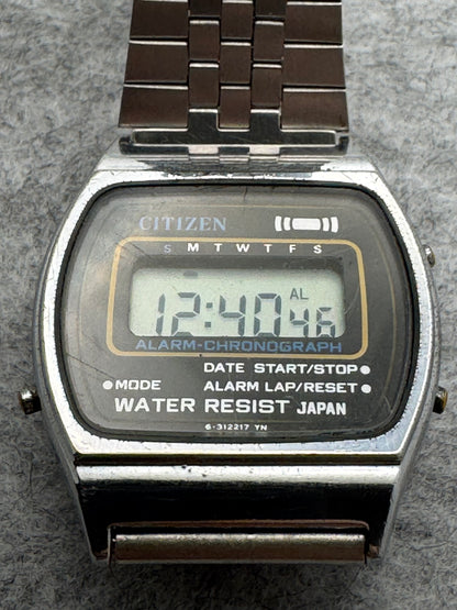 Citizen Alarm-Chronograph P080-312775 – digitale Citizen der 1980er Jahre – revidiert