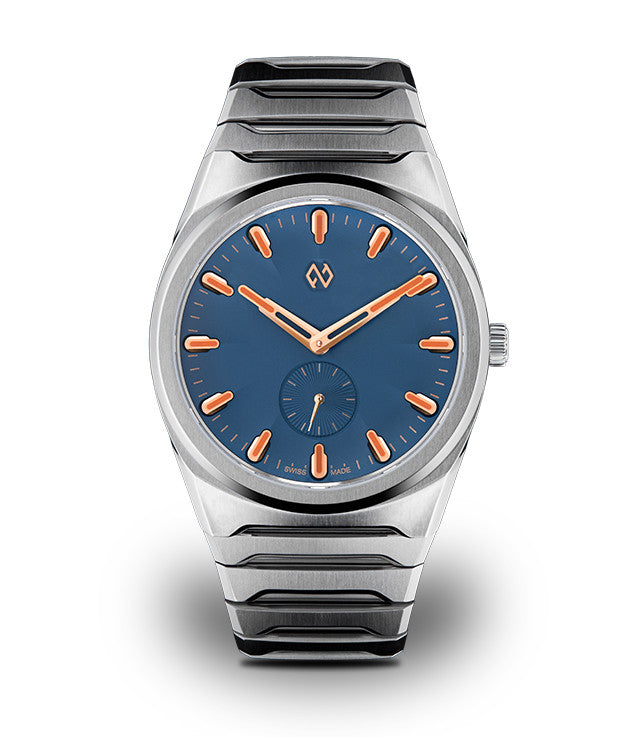 Formex Aria Manufaktur-Chronometer Denso Blue 40 mm – Frontansicht