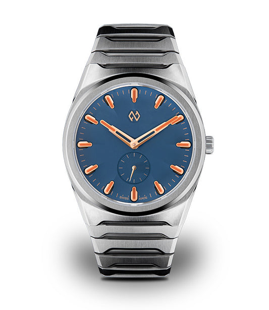 Formex Aria Manufaktur-Chronometer Denso Blue 40 mm – Frontansicht