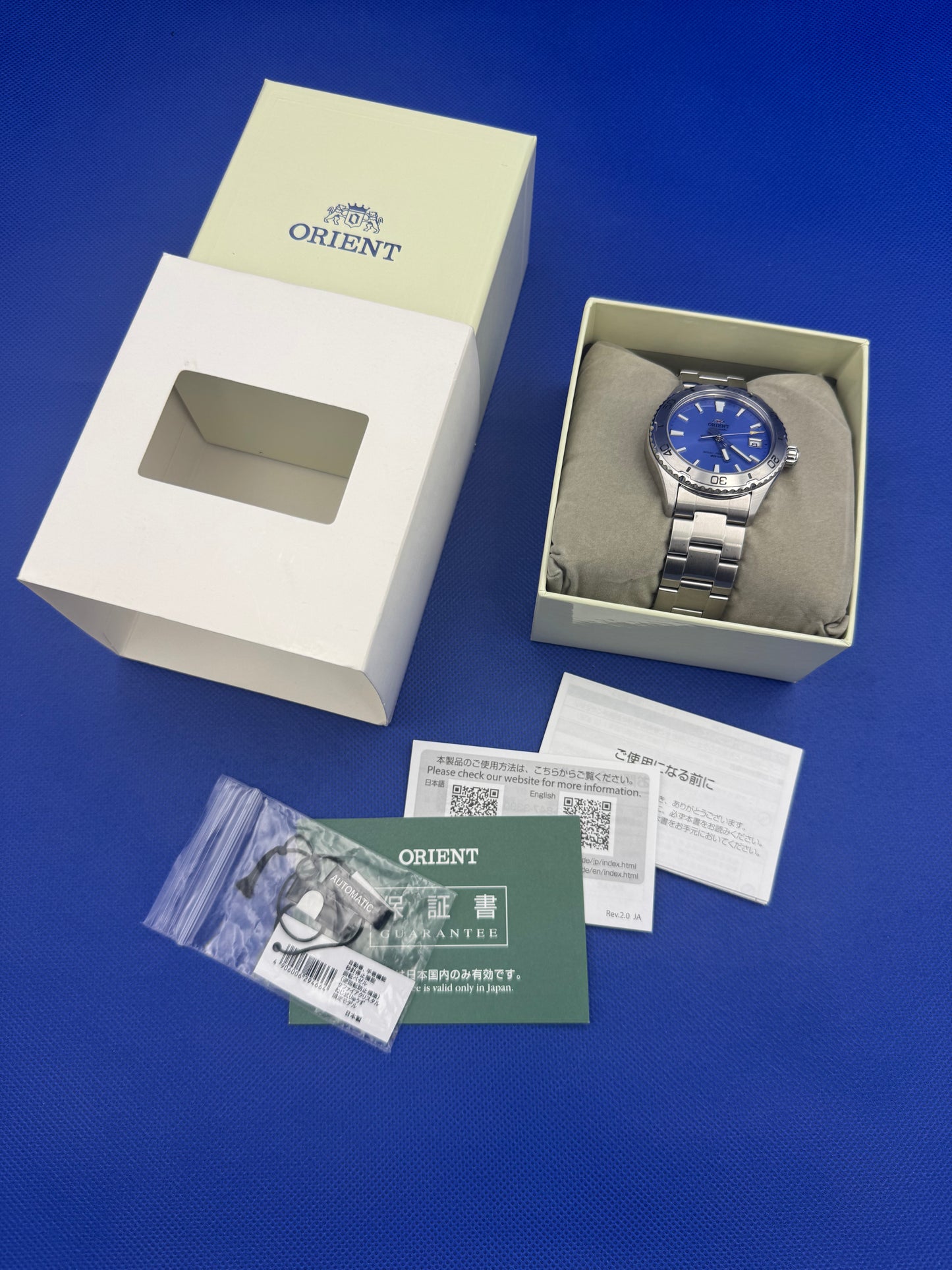 Orient Automatik Limited Edition F672-UAZ0 (Nr. 25/200) "Stainless Steel Blue Mako"