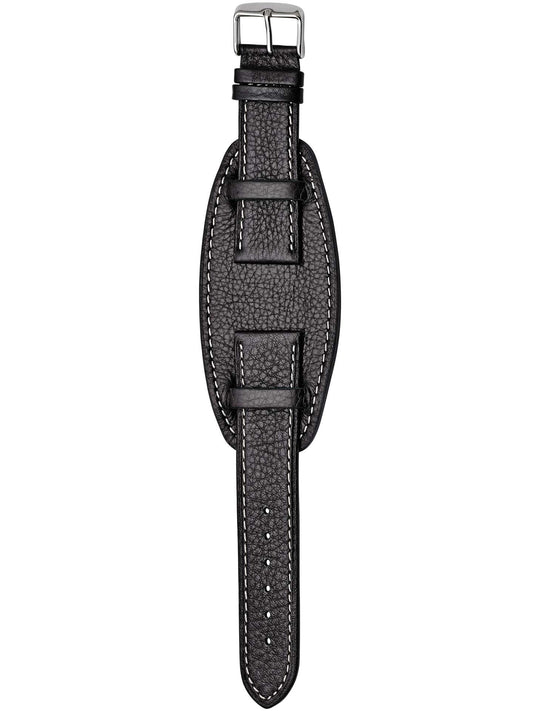 Herzog Flieger Lederarmband Schwarz