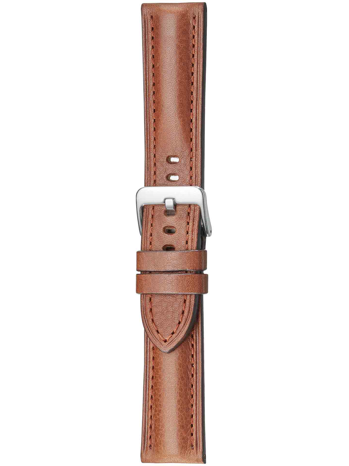 Herzog Italo-Pan Lederarmband Hellbraun