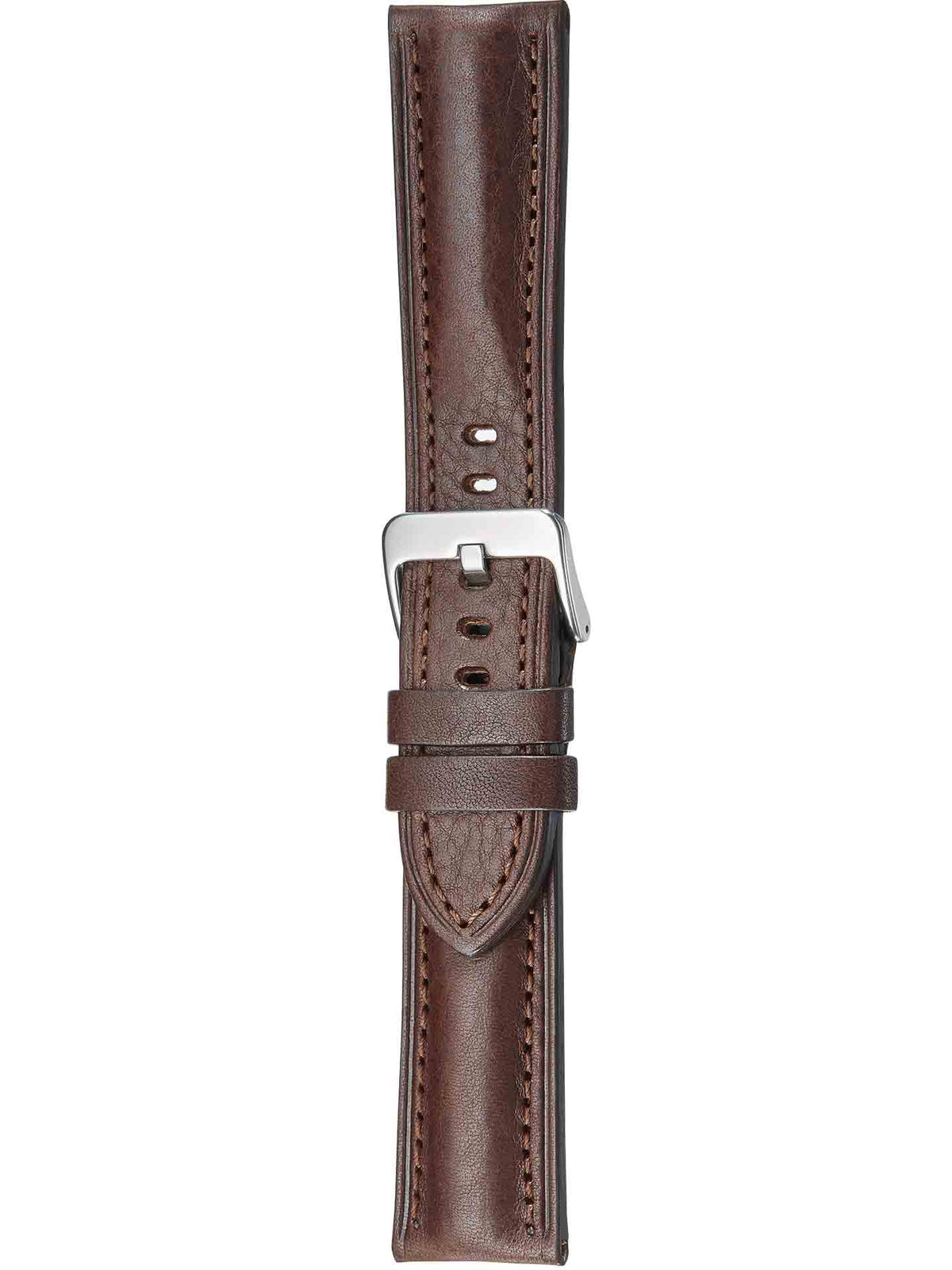 Herzog Italo-Pan Lederarmband Dunkelbraun