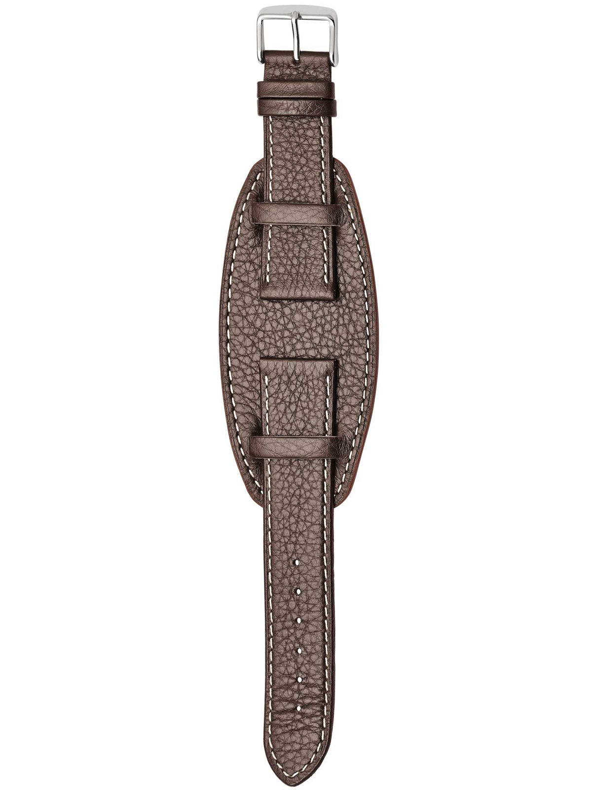 Herzog Flieger Lederarmband Dunkelbraun