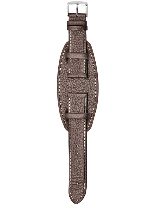 Herzog Flieger Lederarmband Dunkelbraun