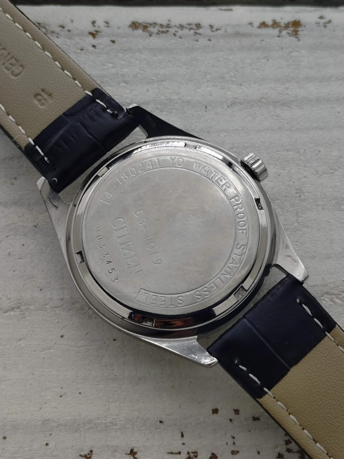 Citizen Homer Date « Parawater » – Réf. 63-1019 – Calibre Homer, 17 rubis, remontage manuel – Acier inoxydable – Mars 1969 – fraîchement révisée