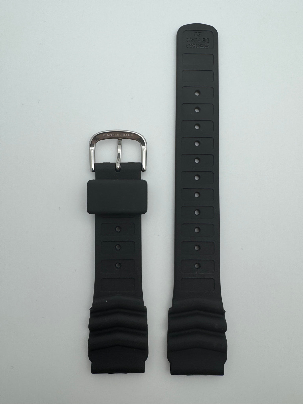 Original Seiko Diver-Armband DB70BP – schwarz (JDM) · 20 mm