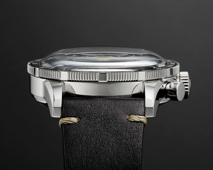 OUTLINE Chronographe à 2 compteurs Série IV « NOIR »