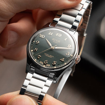 KUOE ROYAL SMITH 90-006 Breguet Numerals - 35 mm - Green Dial