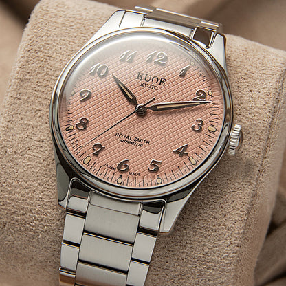 KUOE ROYAL SMITH 90-006 Breguet Numerals - 35 mm - Pink Dial