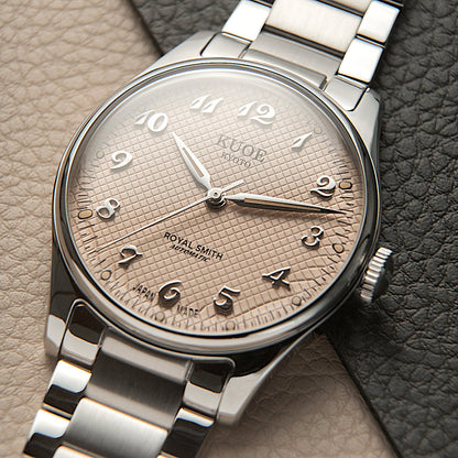 KUOE ROYAL SMITH 90-006 Breguet Numerals - 35 mm - Dusty Pink Dial