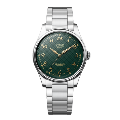 KUOE ROYAL SMITH 90-006 Breguet Numerals - 35 mm - Green Dial