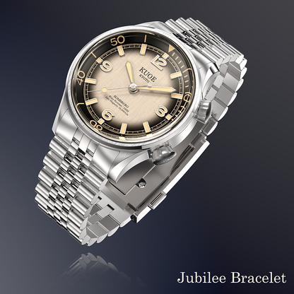 KUOE SOMBRERO 90-011, 38 mm, Gradation Linen Textured Dial, 20 BAR Wasserdicht